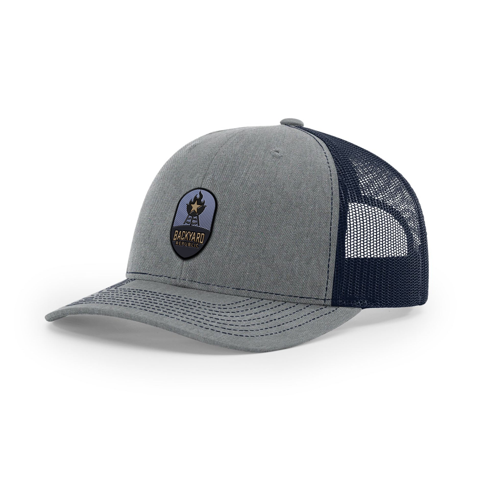 Backyard Republic Logo Trucker Hat - Embossed