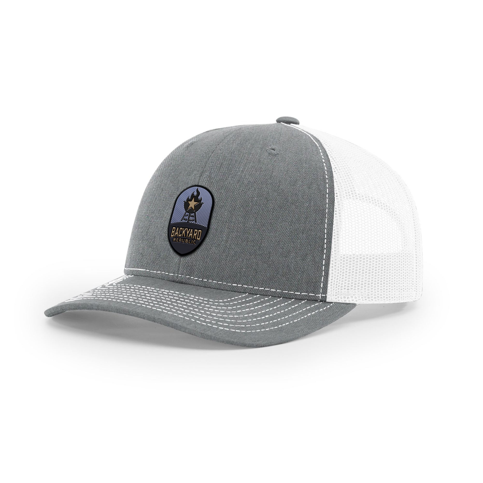 Backyard Republic Logo Trucker Hat - Embossed