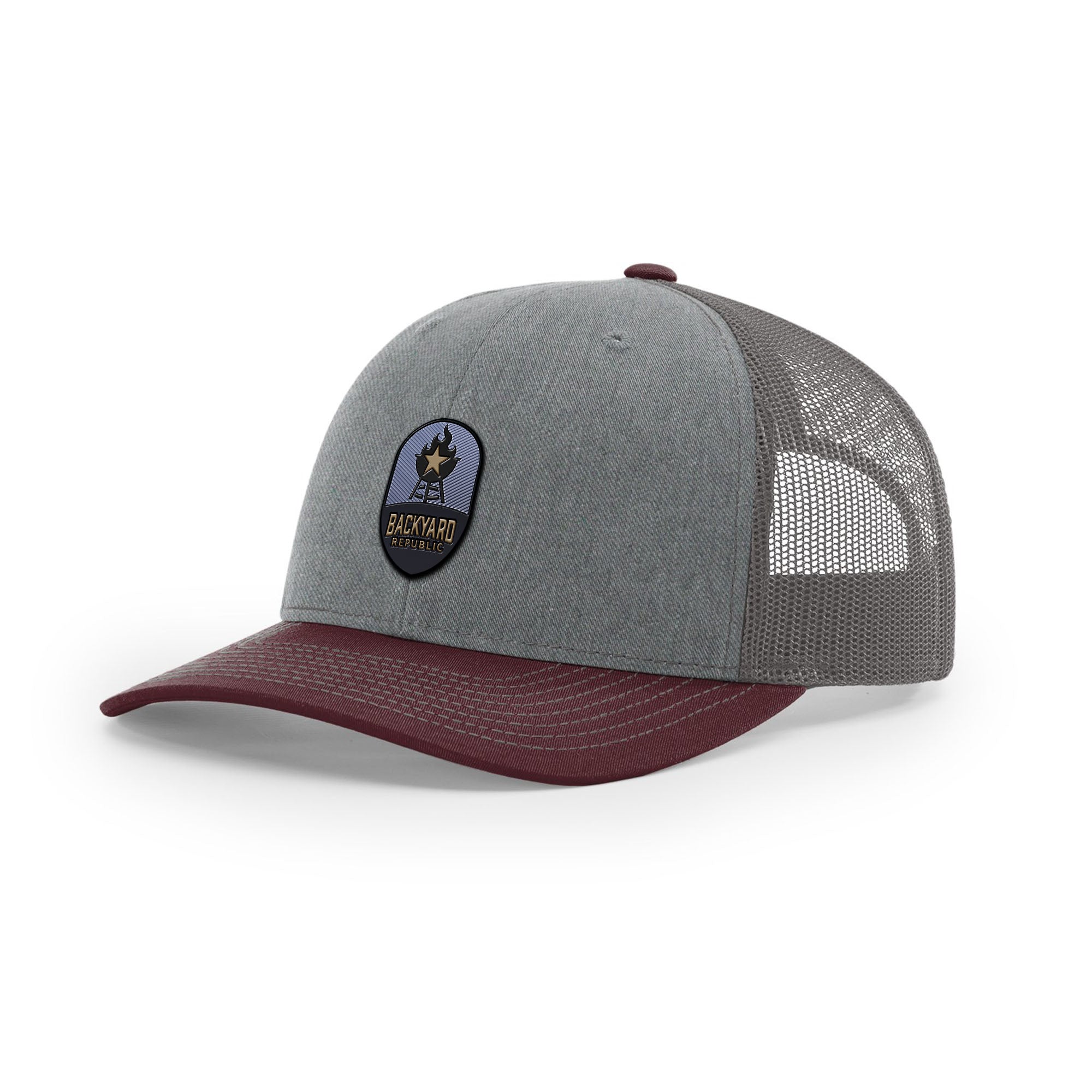 Backyard Republic Logo Trucker Hat - Embossed