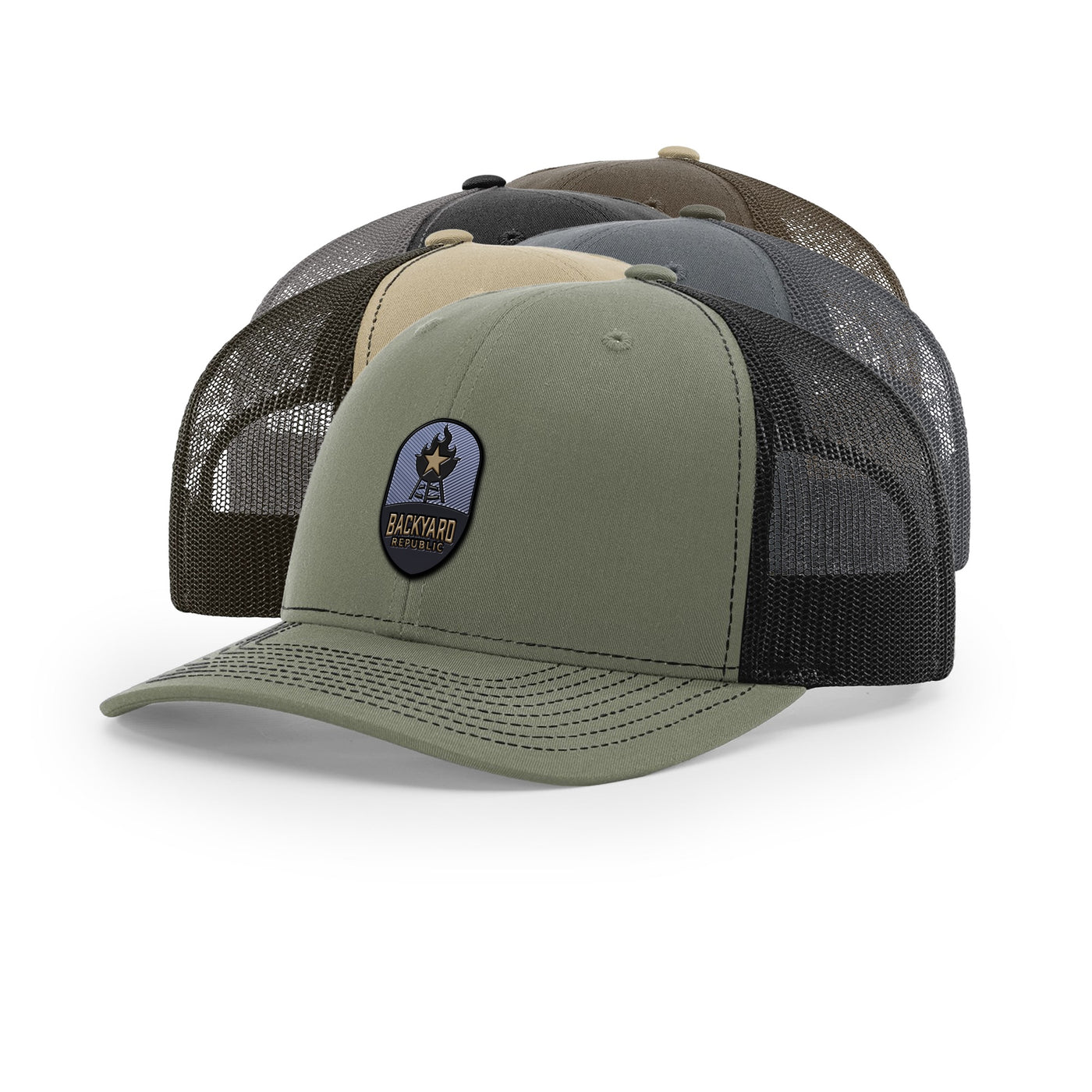 Backyard Republic Logo Trucker Hat - Embossed | Backyard Republic™