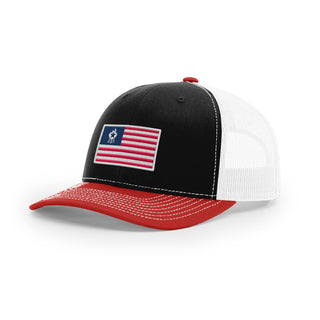 USA Flag BBQ Trucker Hat