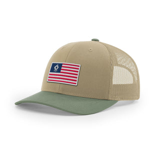 USA Flag BBQ Trucker Hat