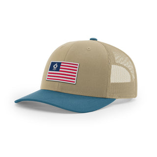 USA Flag BBQ Trucker Hat
