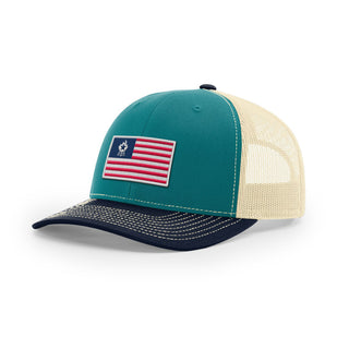 USA Flag BBQ Trucker Hat