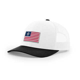 USA Flag BBQ Trucker Hat