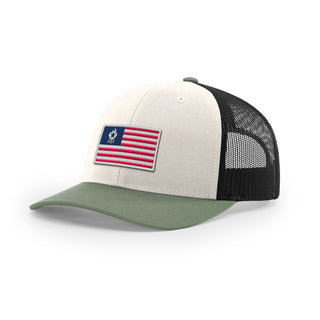 USA Flag BBQ Trucker Hat