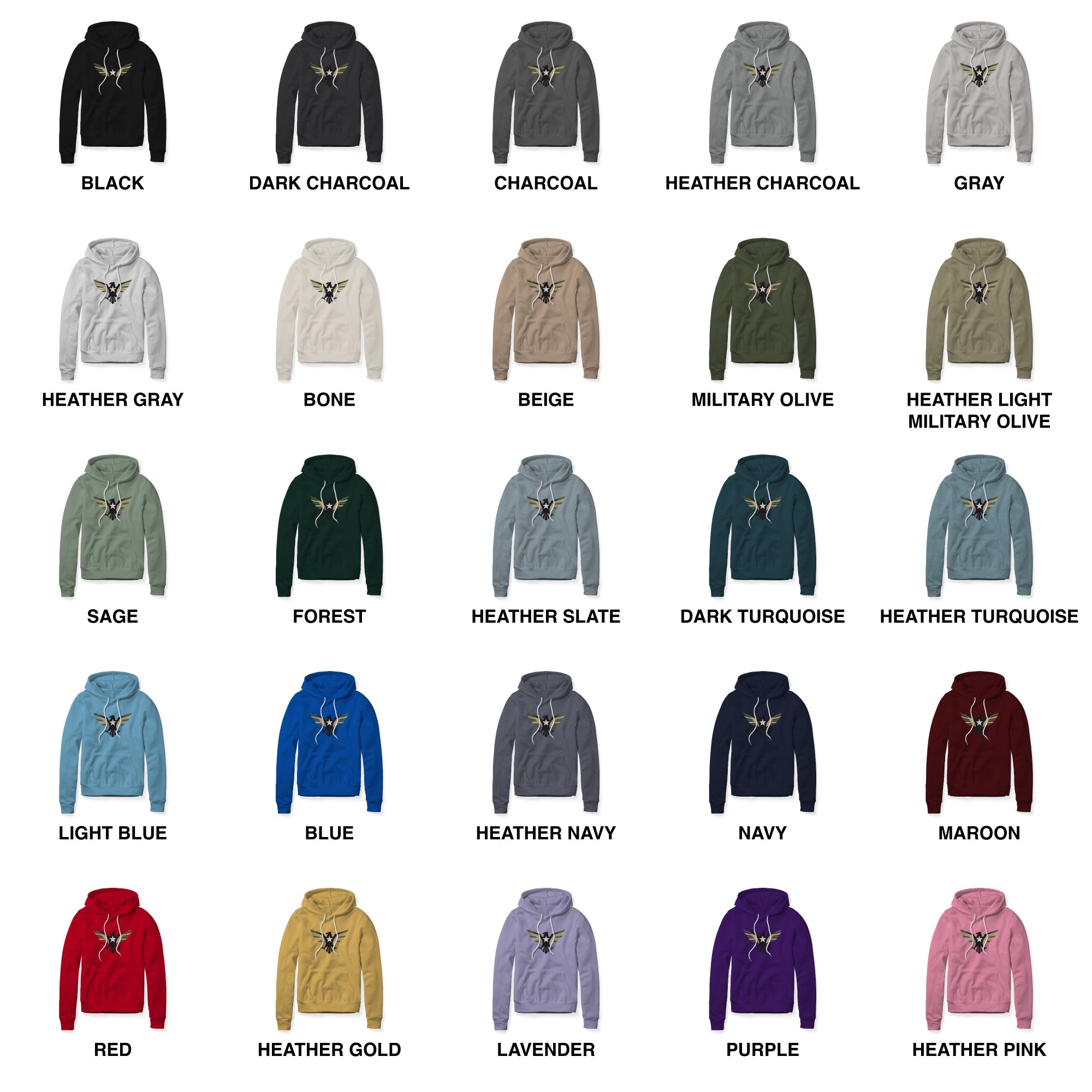 Eagle Icon Hoodie - Full Color | Ballistic Republic™