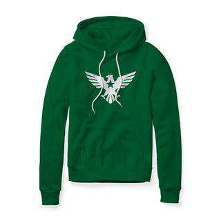 Eagle Icon Fleece Hoodie - White