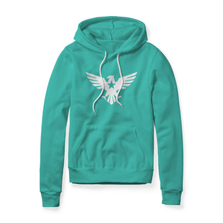 Eagle Icon Fleece Hoodie - White