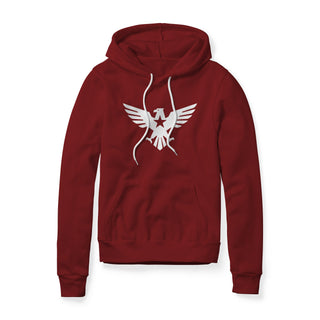 Eagle Icon Fleece Hoodie - White