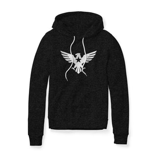 Eagle Icon Fleece Hoodie - White