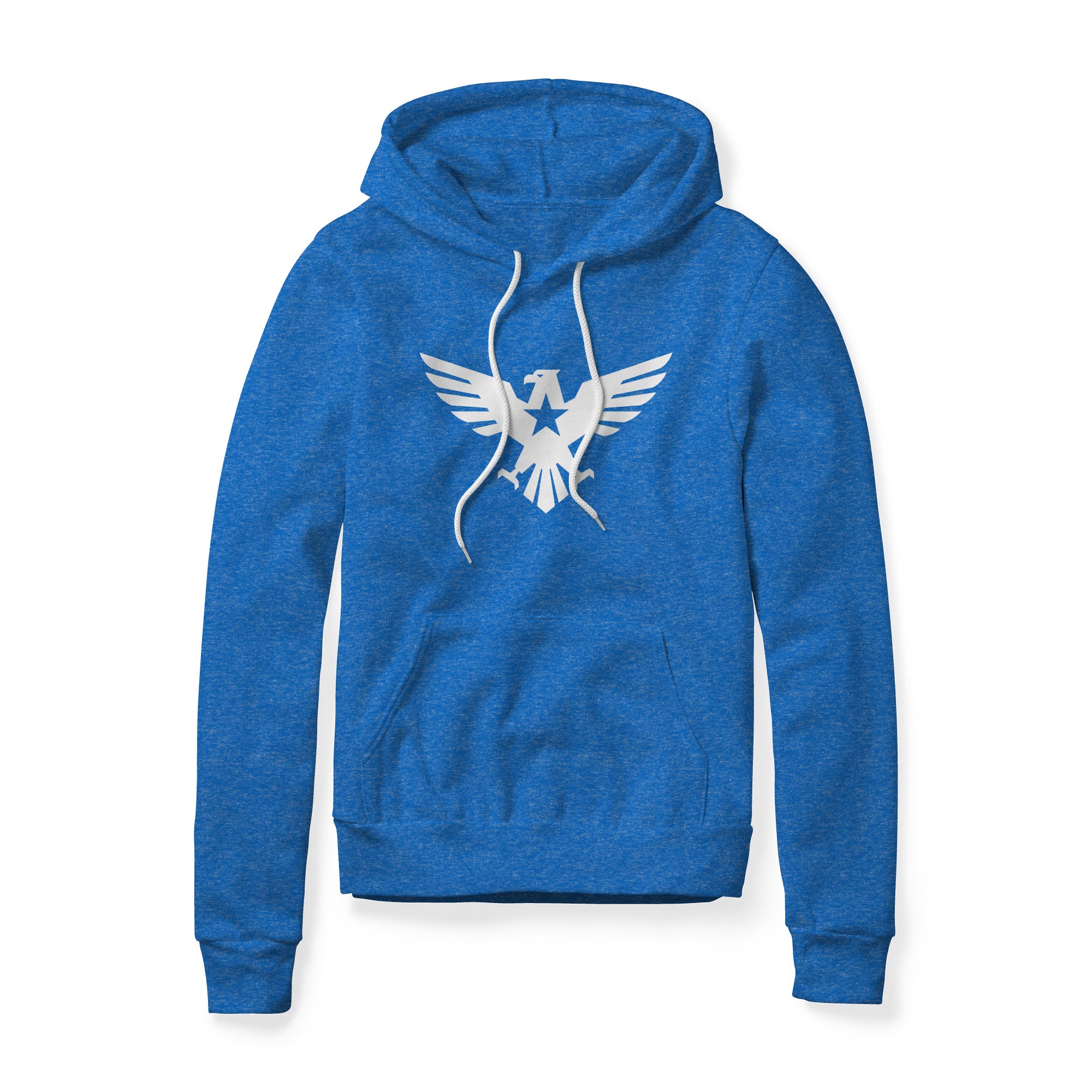 Eagle Icon Fleece Hoodie - White