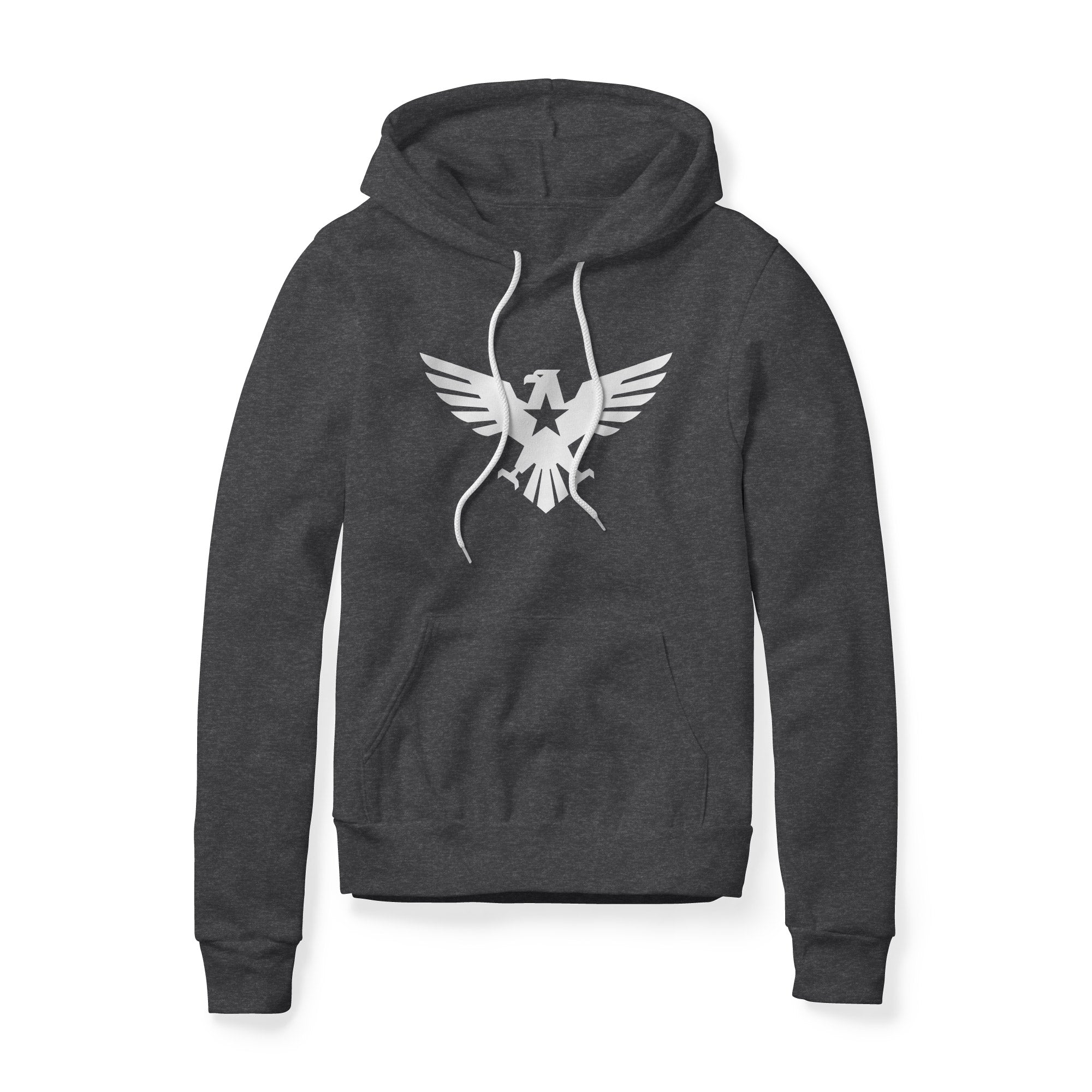 Eagle Icon Fleece Hoodie - White