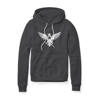 Eagle Icon Fleece Hoodie - White