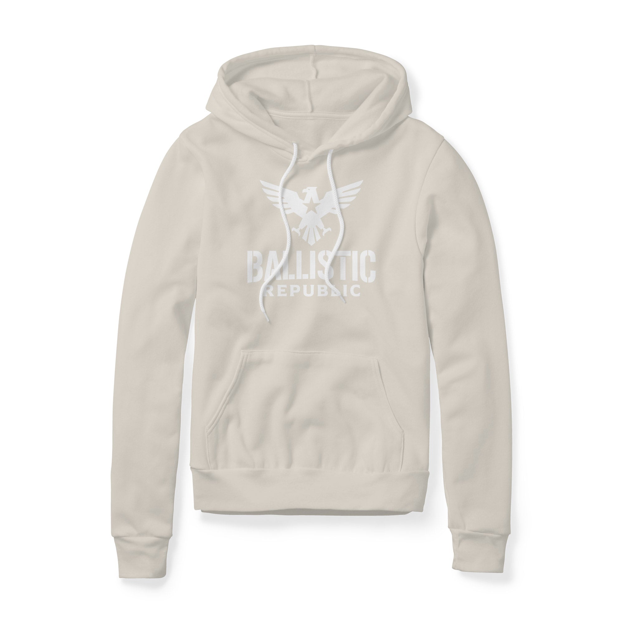 Ballistic Republic Logo Hoodie - White | Ballistic Republic™