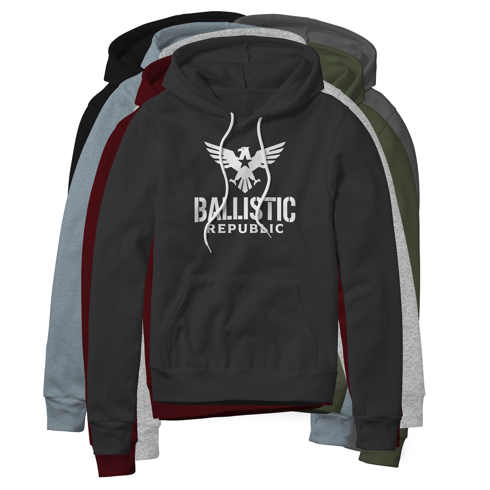 Ballistic Republic Logo Hoodie - White | Ballistic Republic™