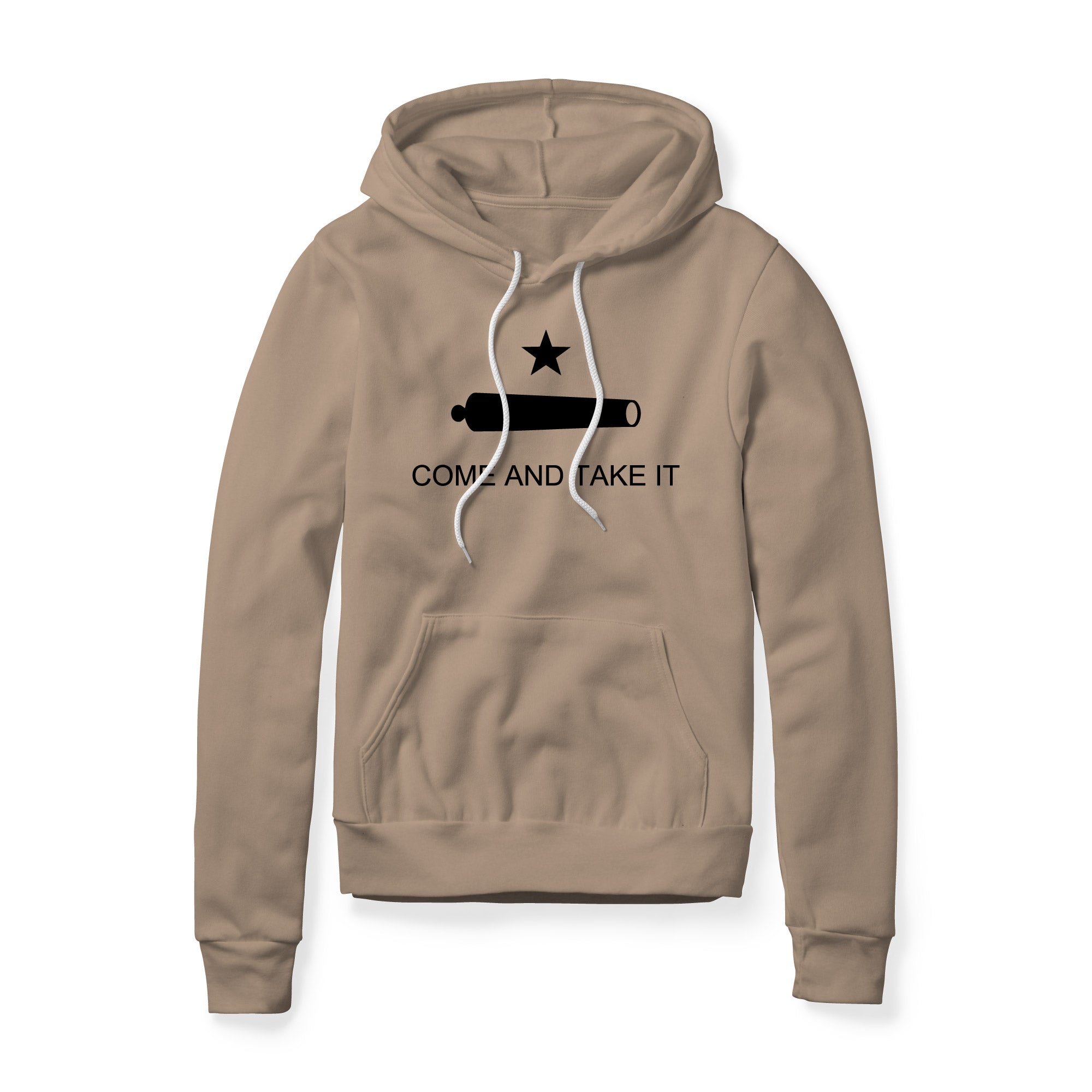Come And Take It Cannon Fleece Hoodie - Black