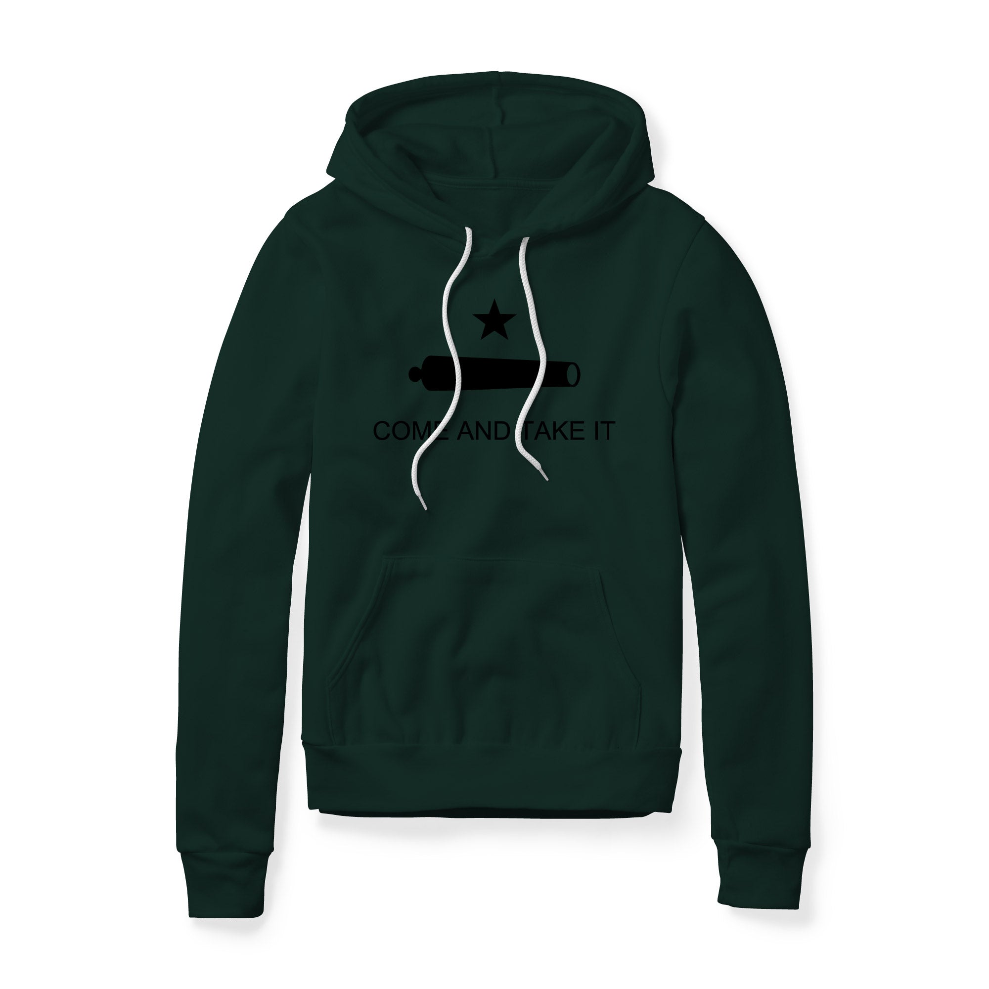 Come And Take It Cannon Fleece Hoodie - Black