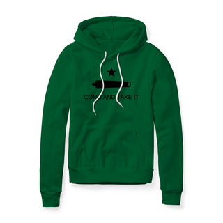 Come And Take It Cannon Fleece Hoodie - Black