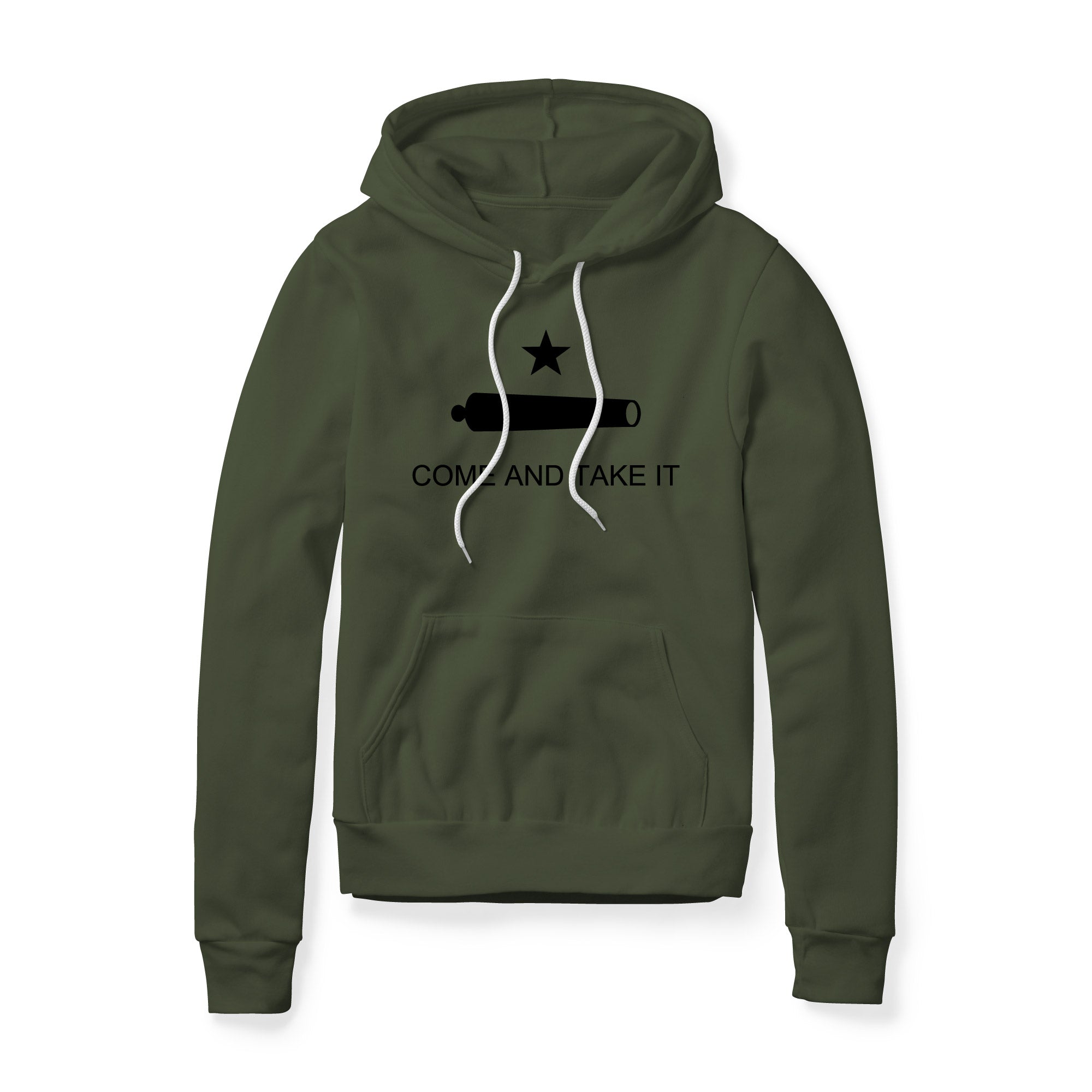 Come And Take It Cannon Fleece Hoodie - Black