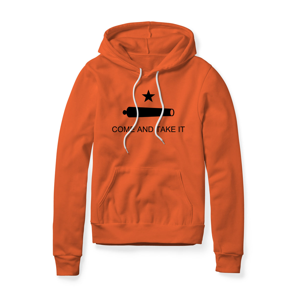 Come And Take It Cannon Fleece Hoodie - Black