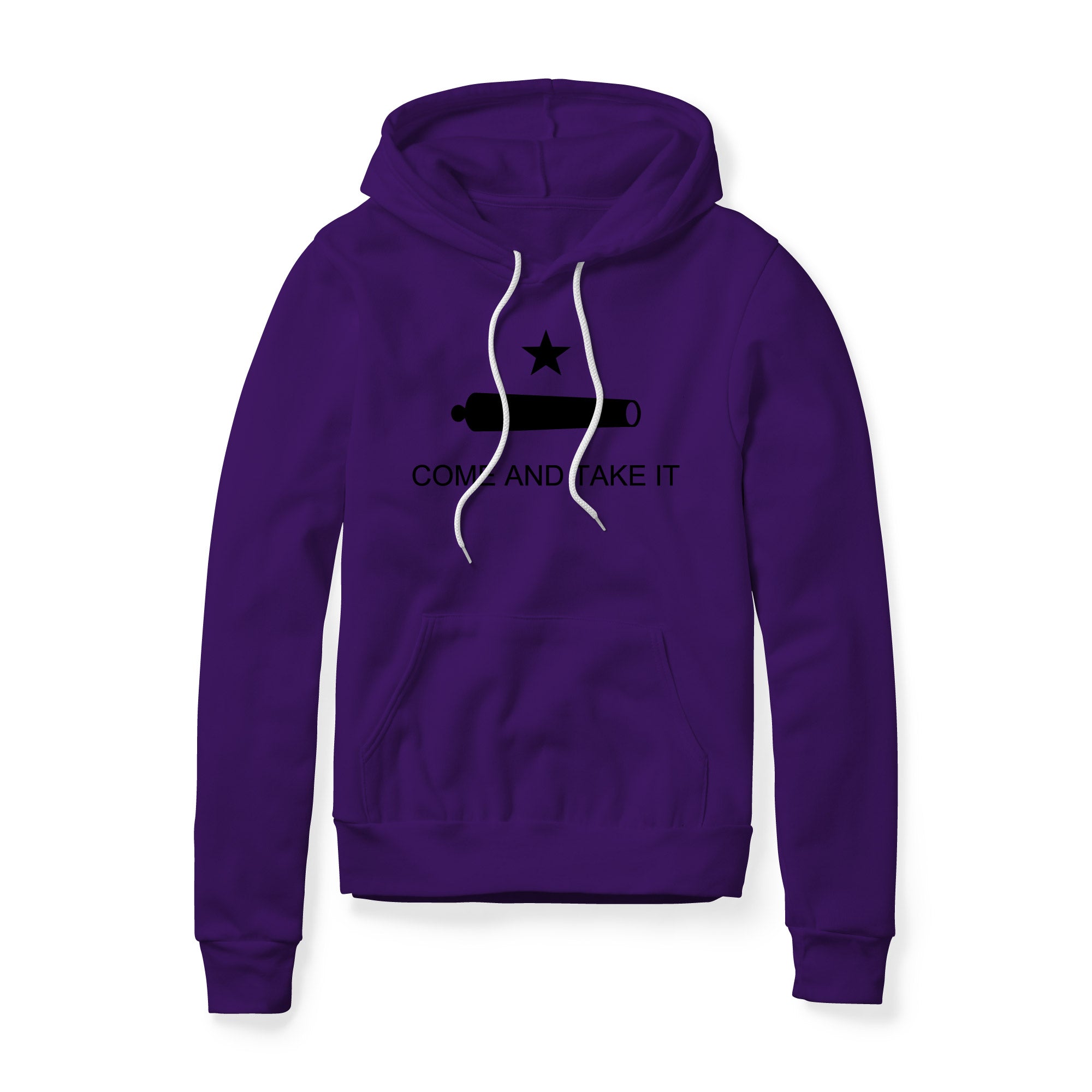 Come And Take It Cannon Fleece Hoodie - Black