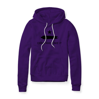 Come And Take It Cannon Fleece Hoodie - Black