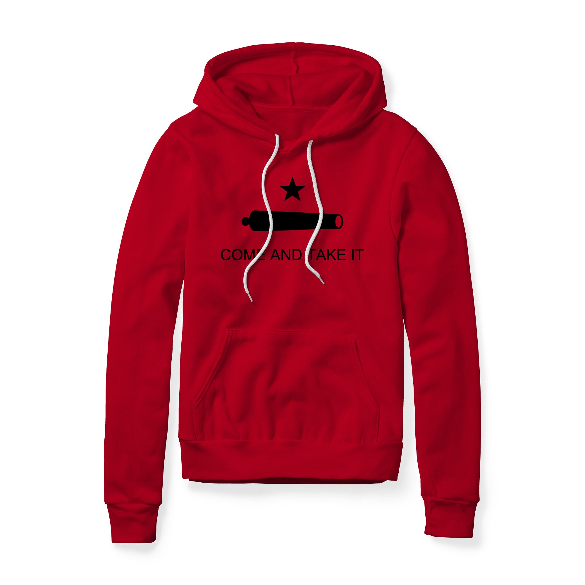 Come And Take It Cannon Fleece Hoodie - Black