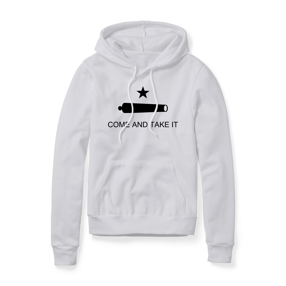 Come And Take It Cannon Fleece Hoodie - Black