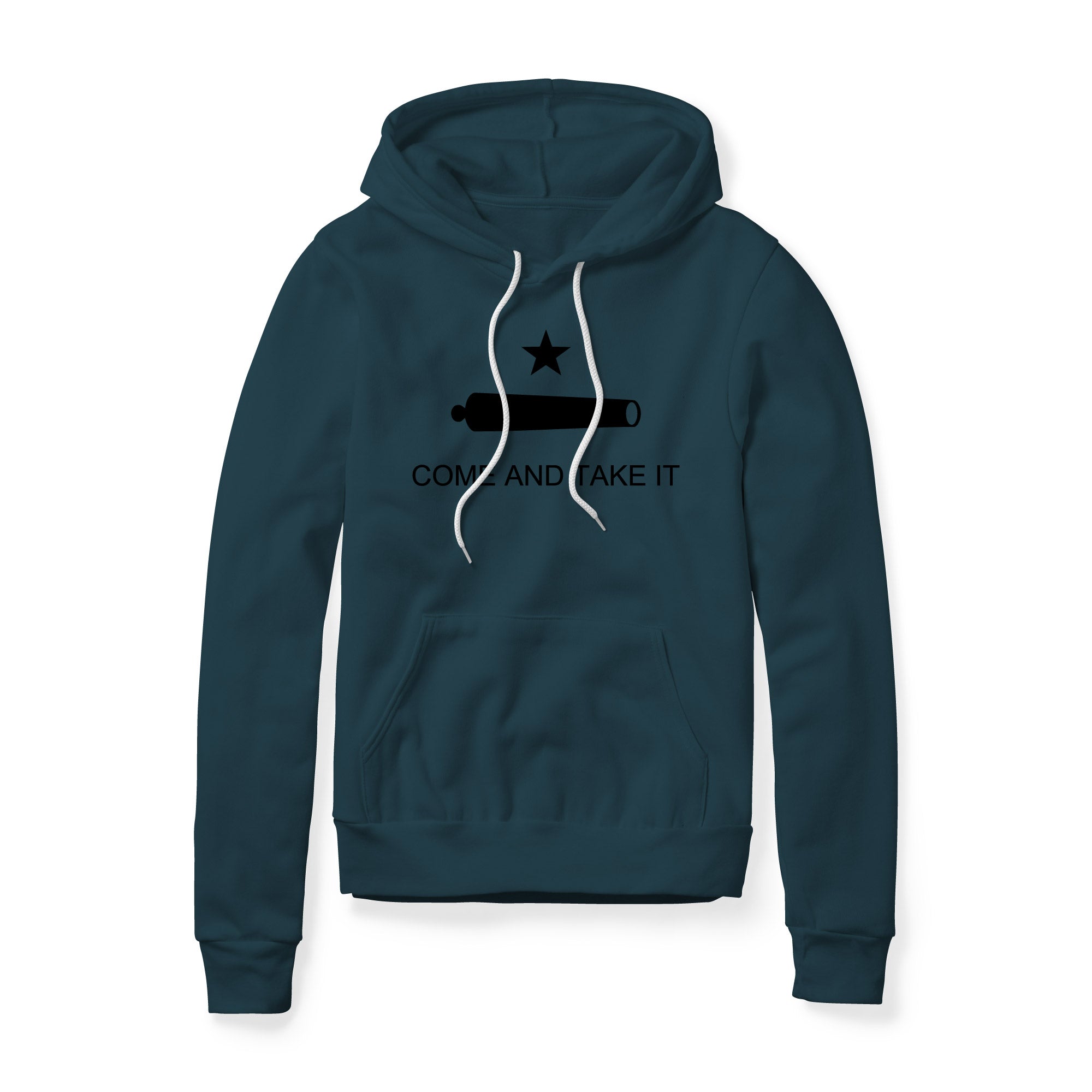 Come And Take It Cannon Fleece Hoodie - Black