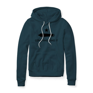 Come And Take It Cannon Fleece Hoodie - Black