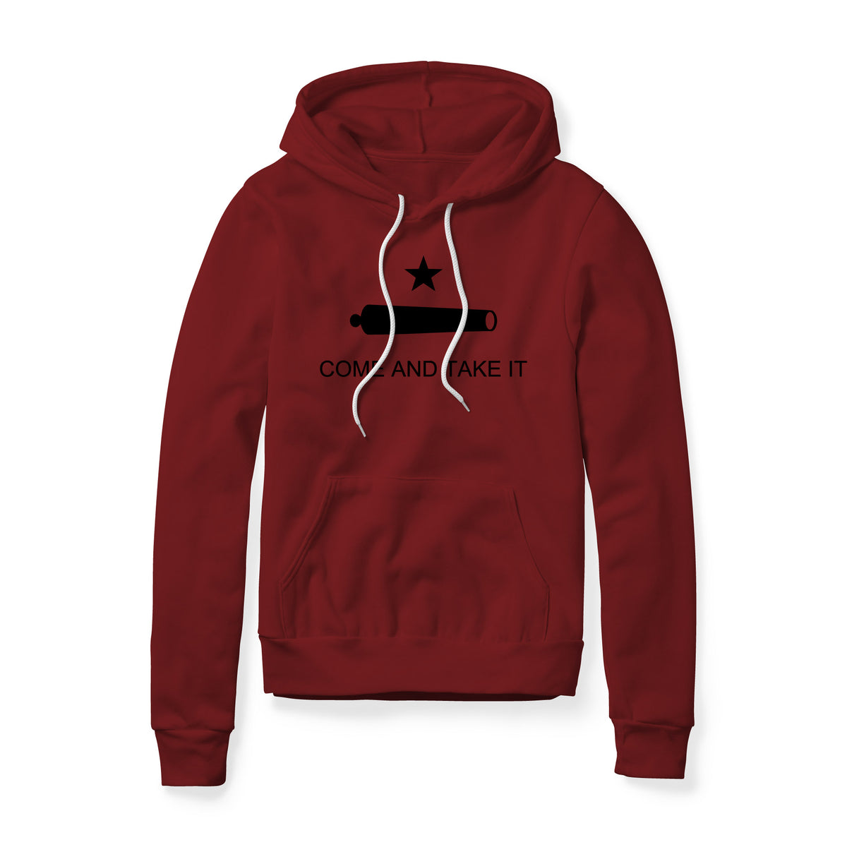 Come And Take It Cannon Fleece Hoodie - Black