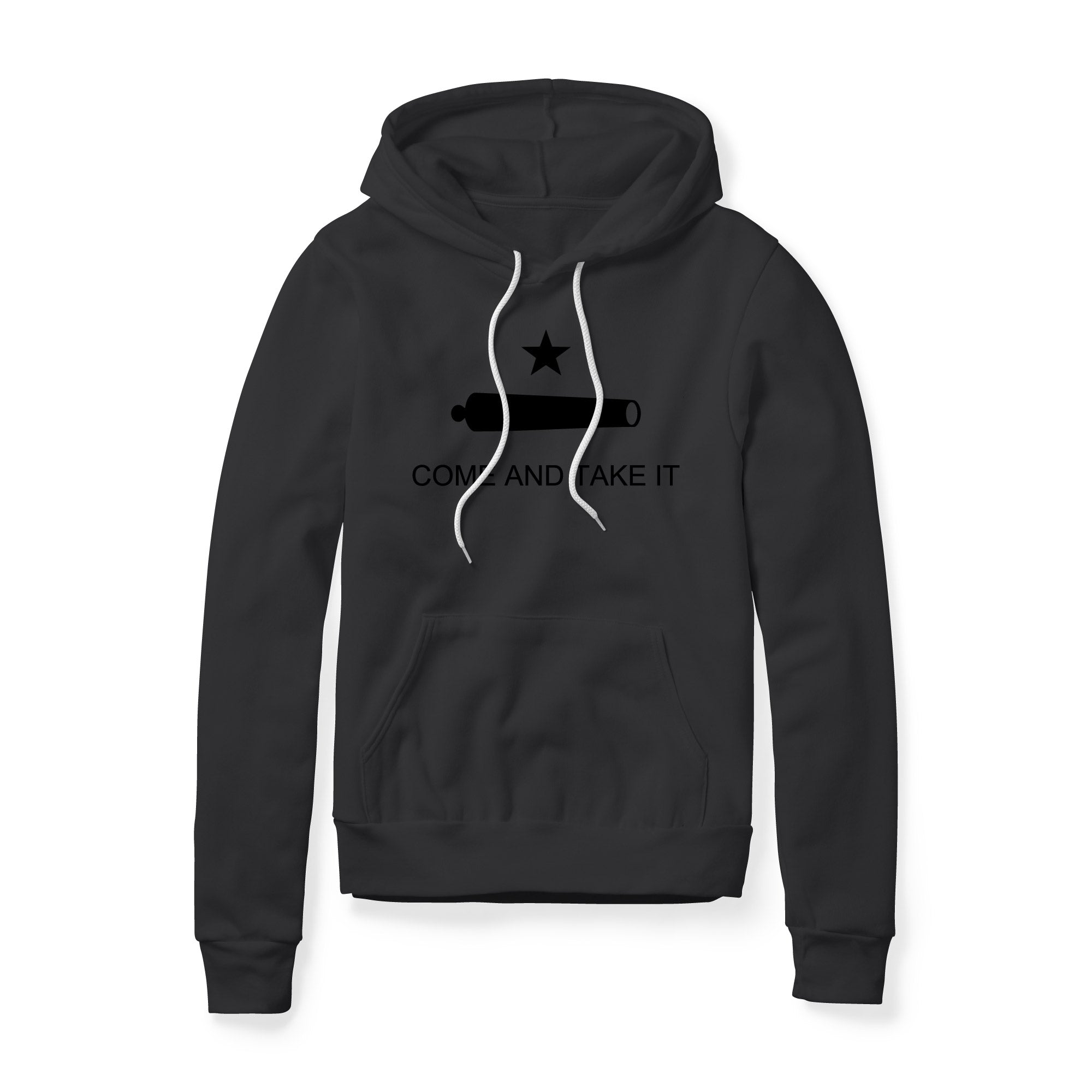 Come And Take It Cannon Fleece Hoodie - Black