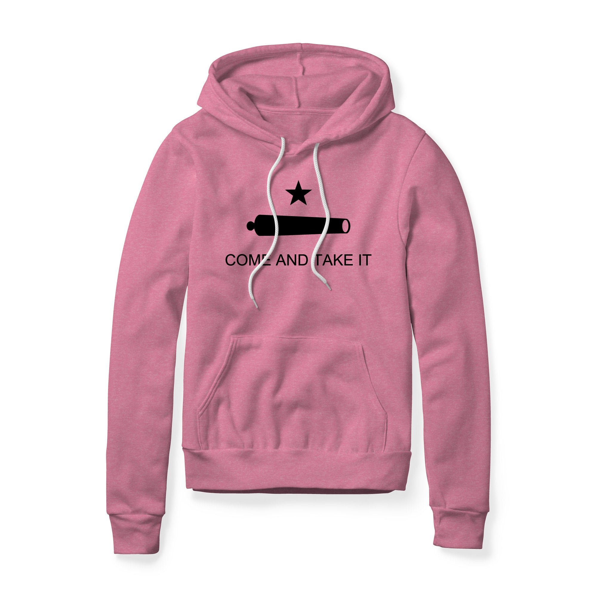 Come And Take It Cannon Fleece Hoodie - Black