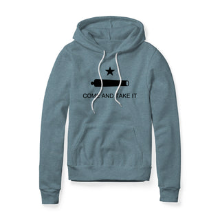 Come And Take It Cannon Fleece Hoodie - Black
