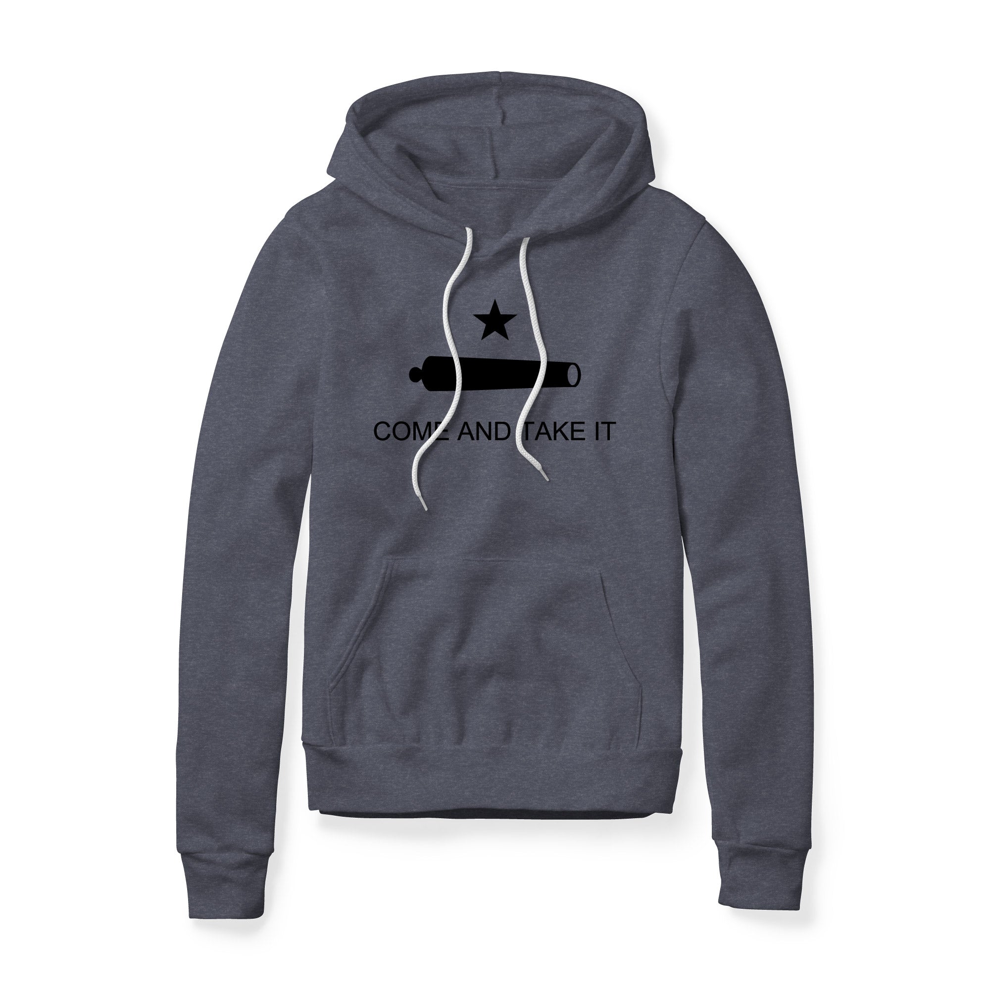 Come And Take It Cannon Fleece Hoodie - Black