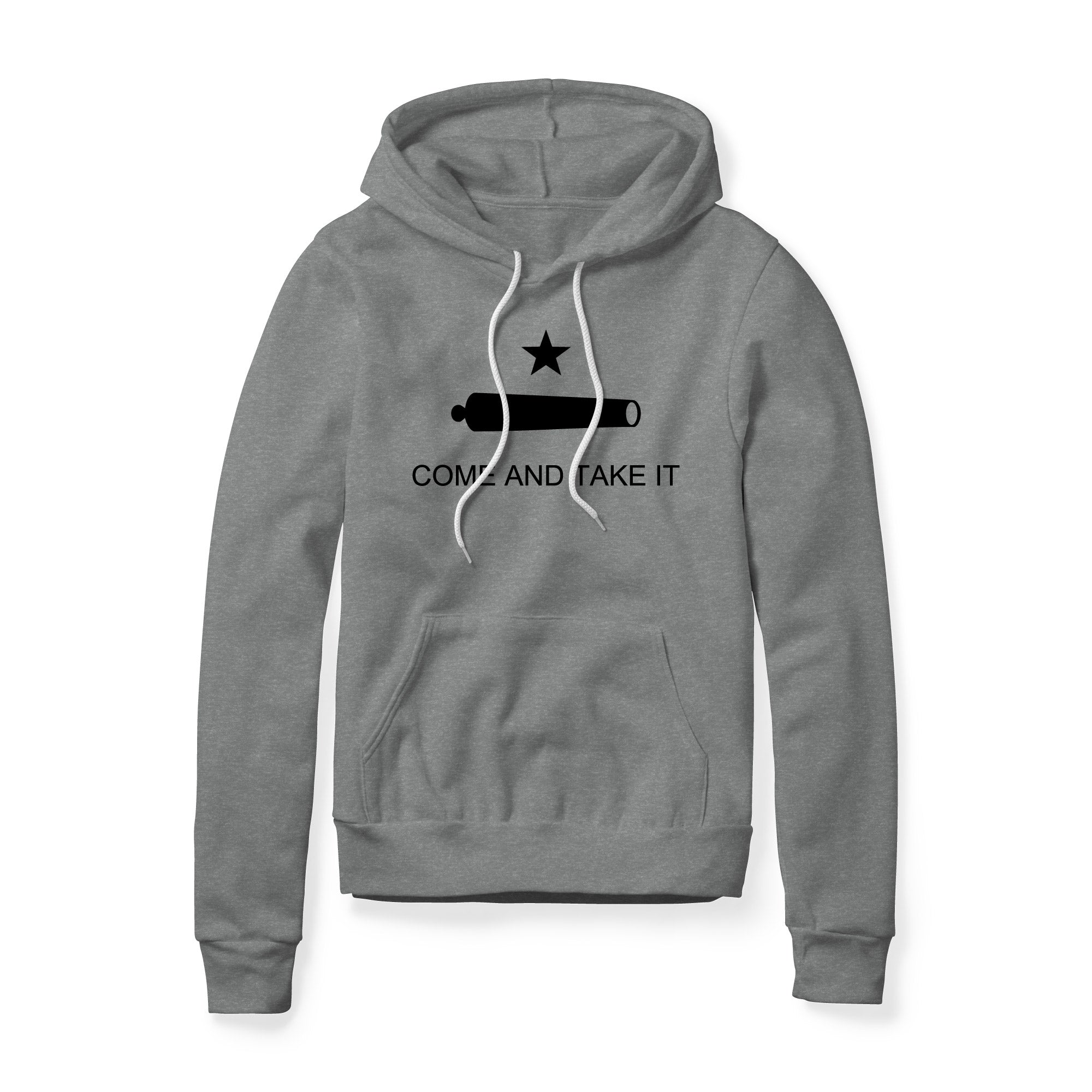 Come And Take It Cannon Fleece Hoodie - Black
