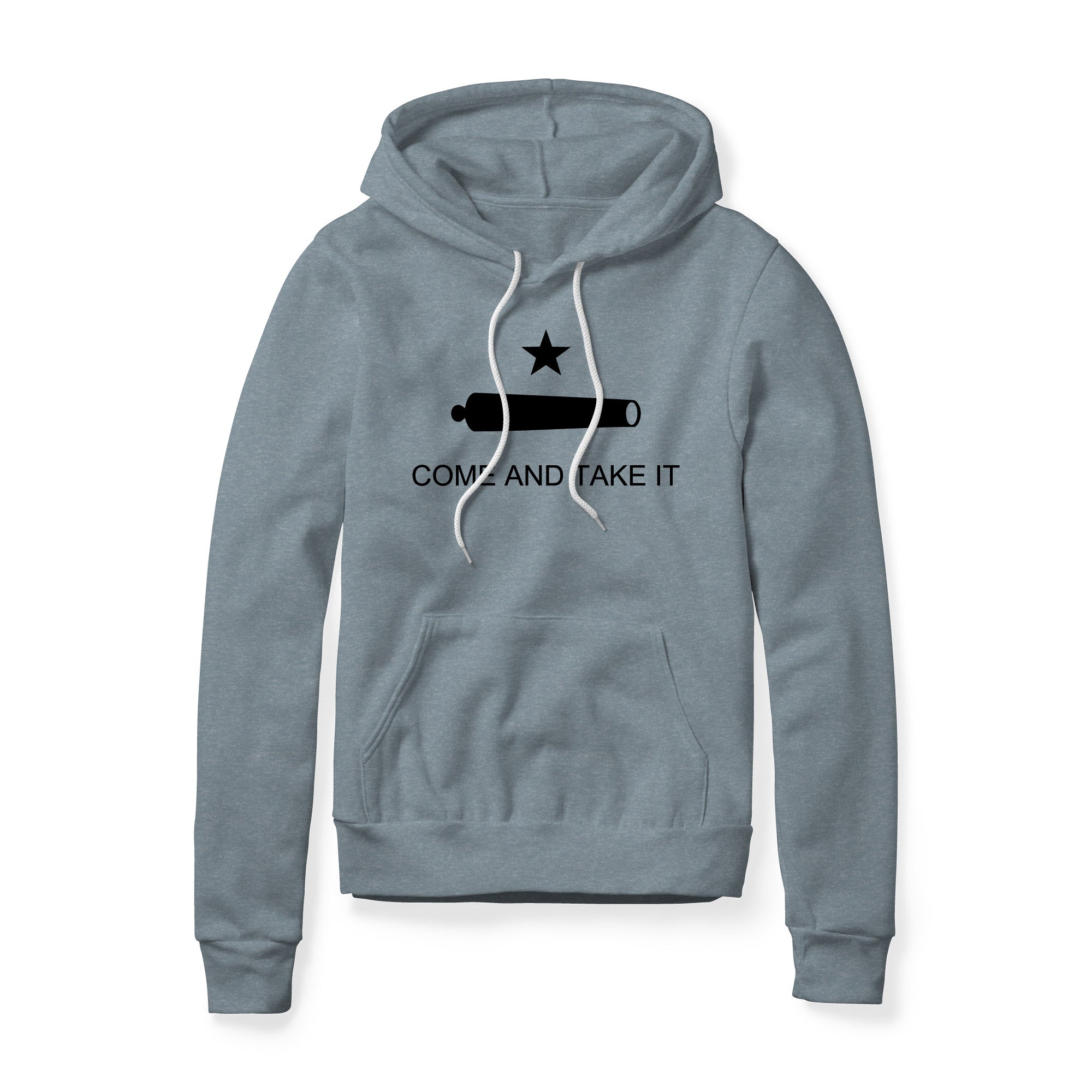 Come And Take It Cannon Fleece Hoodie - Black