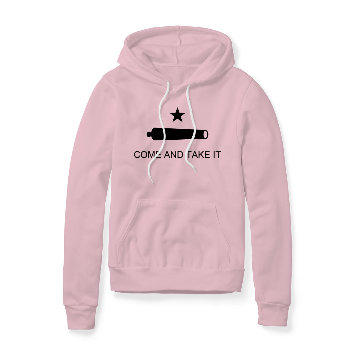 Come And Take It Cannon Fleece Hoodie - Black