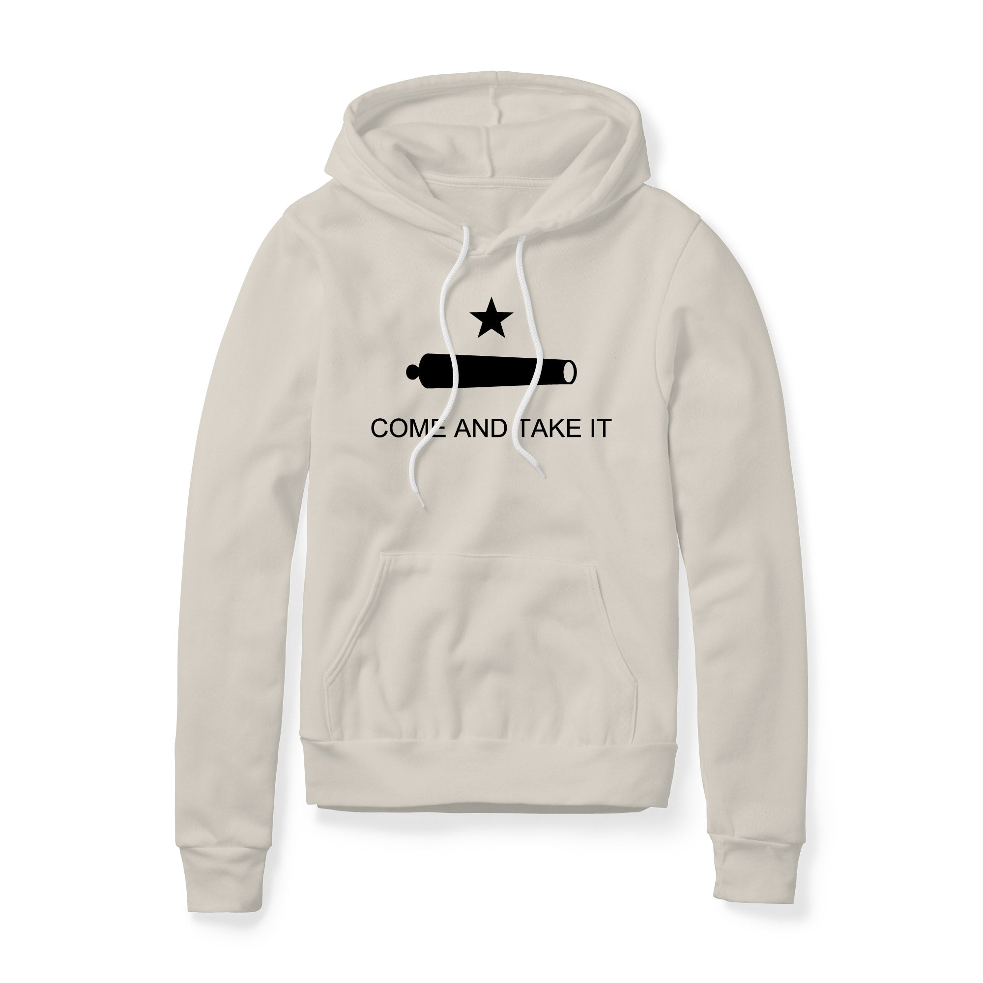 Come And Take It Cannon Fleece Hoodie - Black