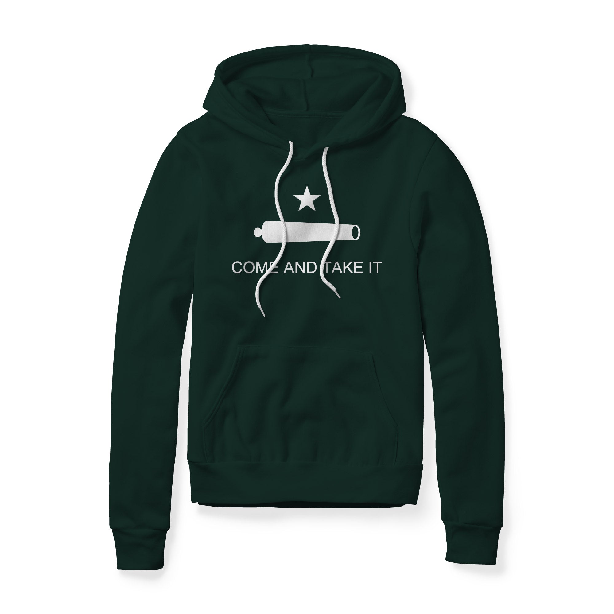 Come And Take It Cannon Fleece Hoodie - White