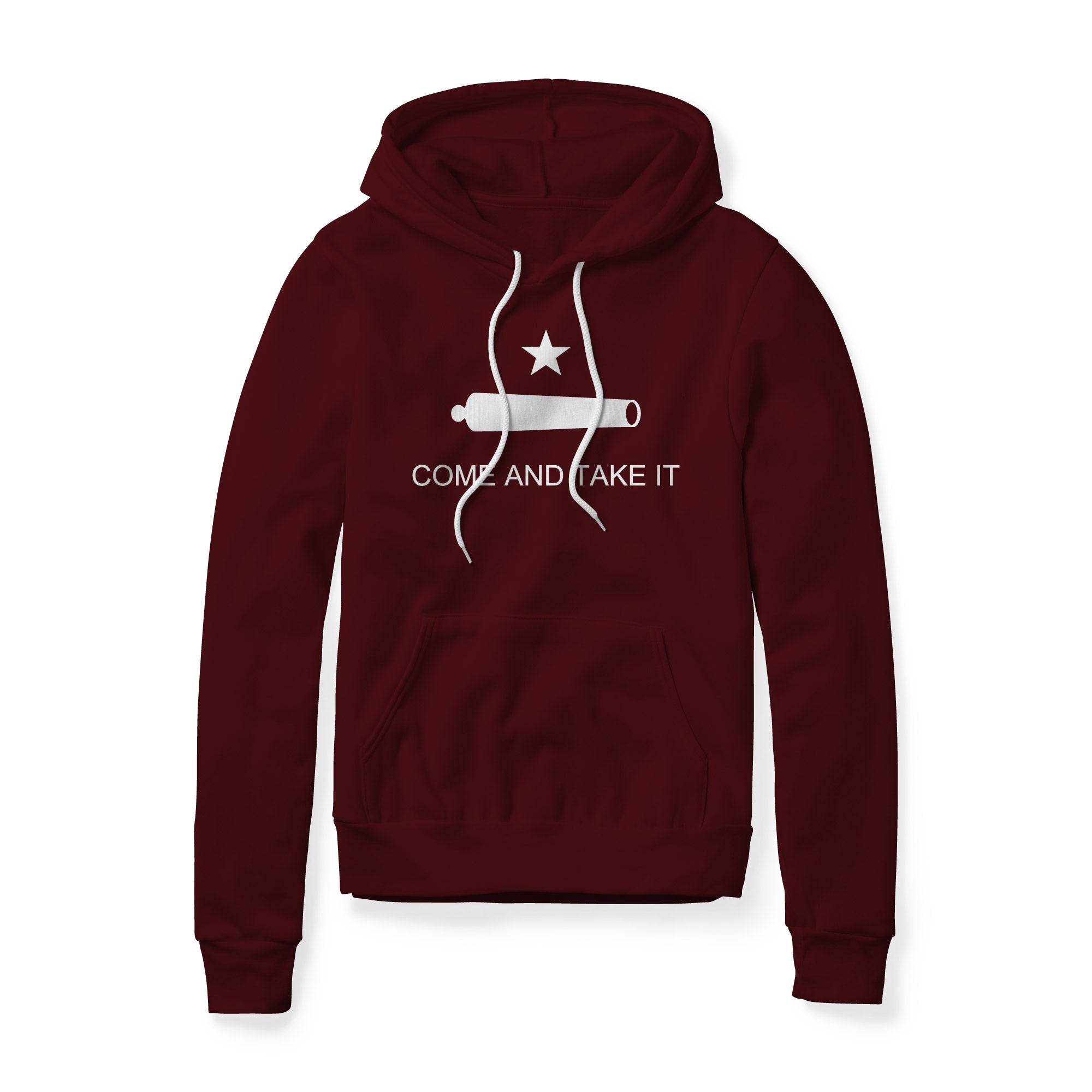 Come And Take It Cannon Fleece Hoodie - White