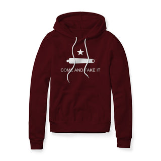 Come And Take It Cannon Fleece Hoodie - White