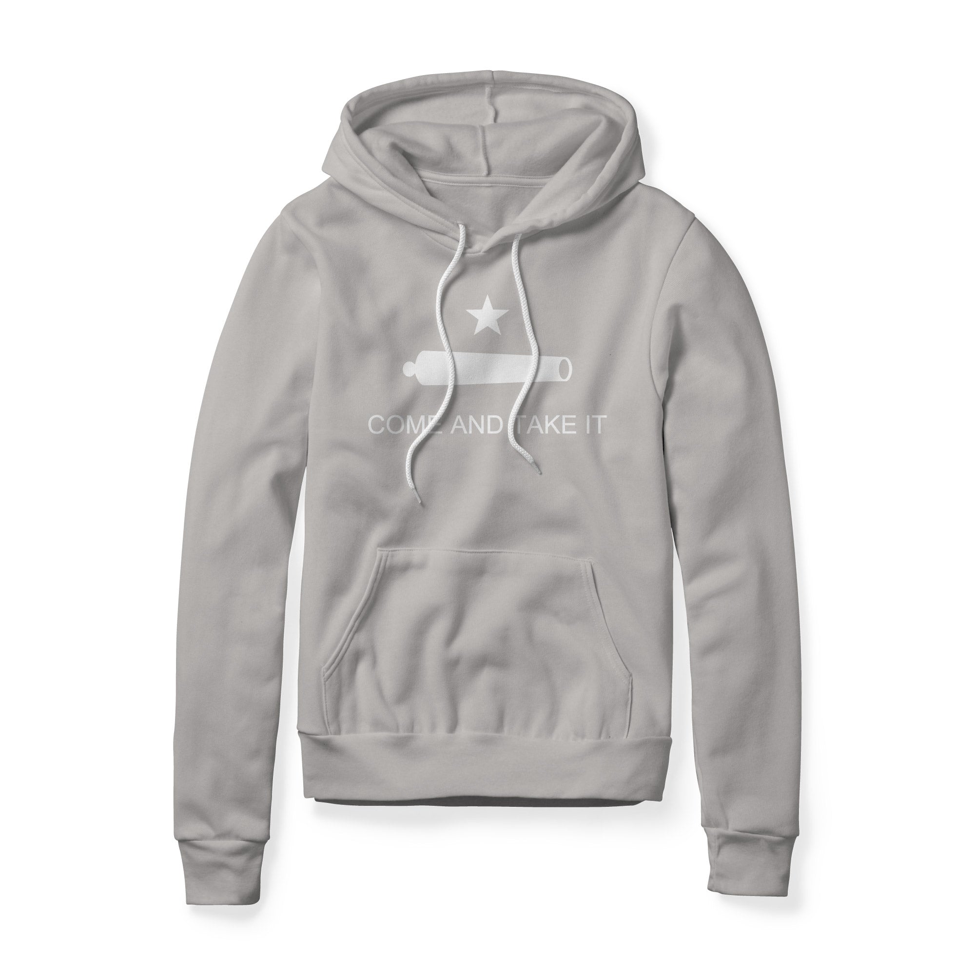 Come And Take It Cannon Fleece Hoodie - White