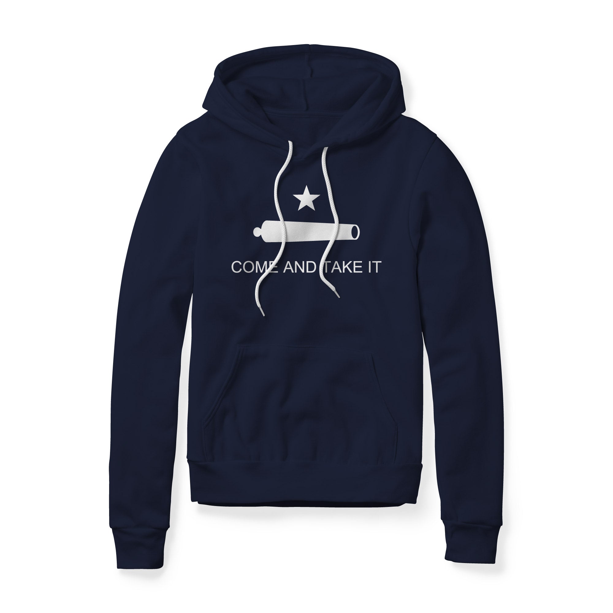 Come And Take It Cannon Fleece Hoodie - White