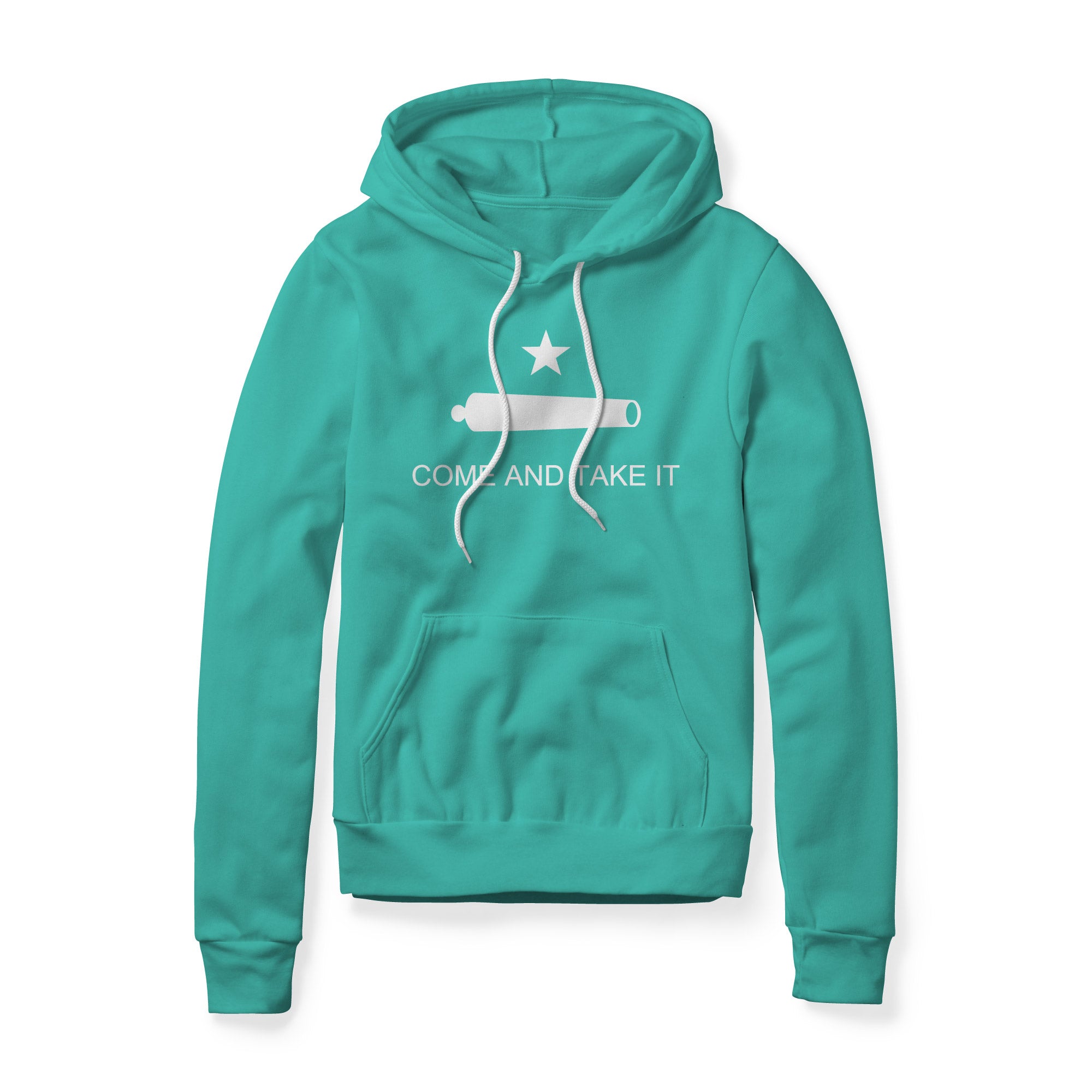 Come And Take It Cannon Fleece Hoodie - White