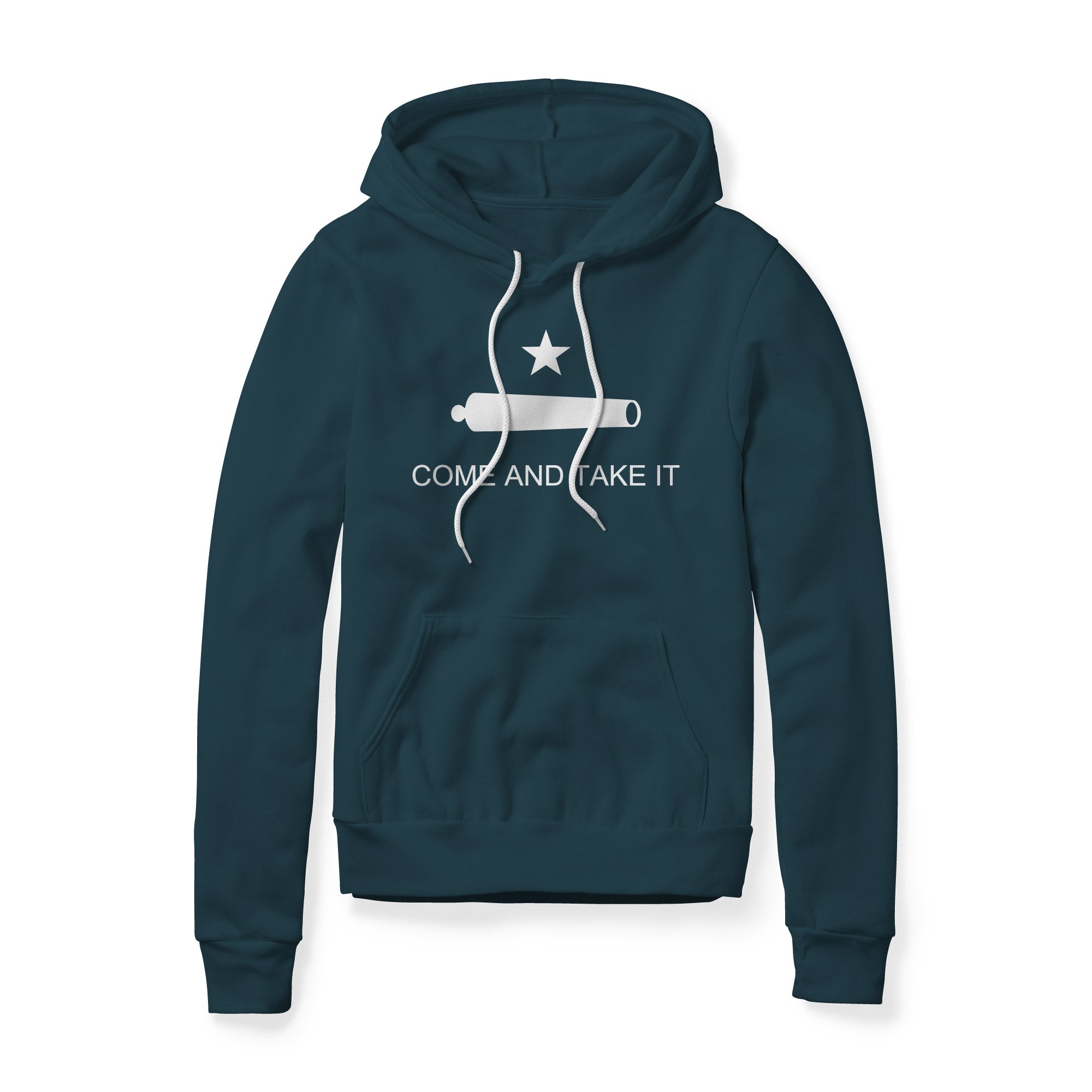 Come And Take It Cannon Fleece Hoodie - White