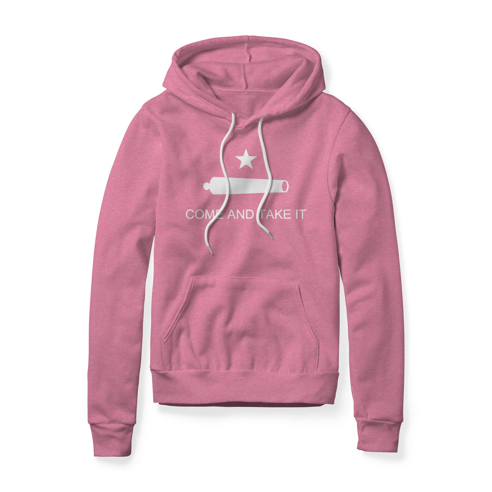 Come And Take It Cannon Fleece Hoodie - White