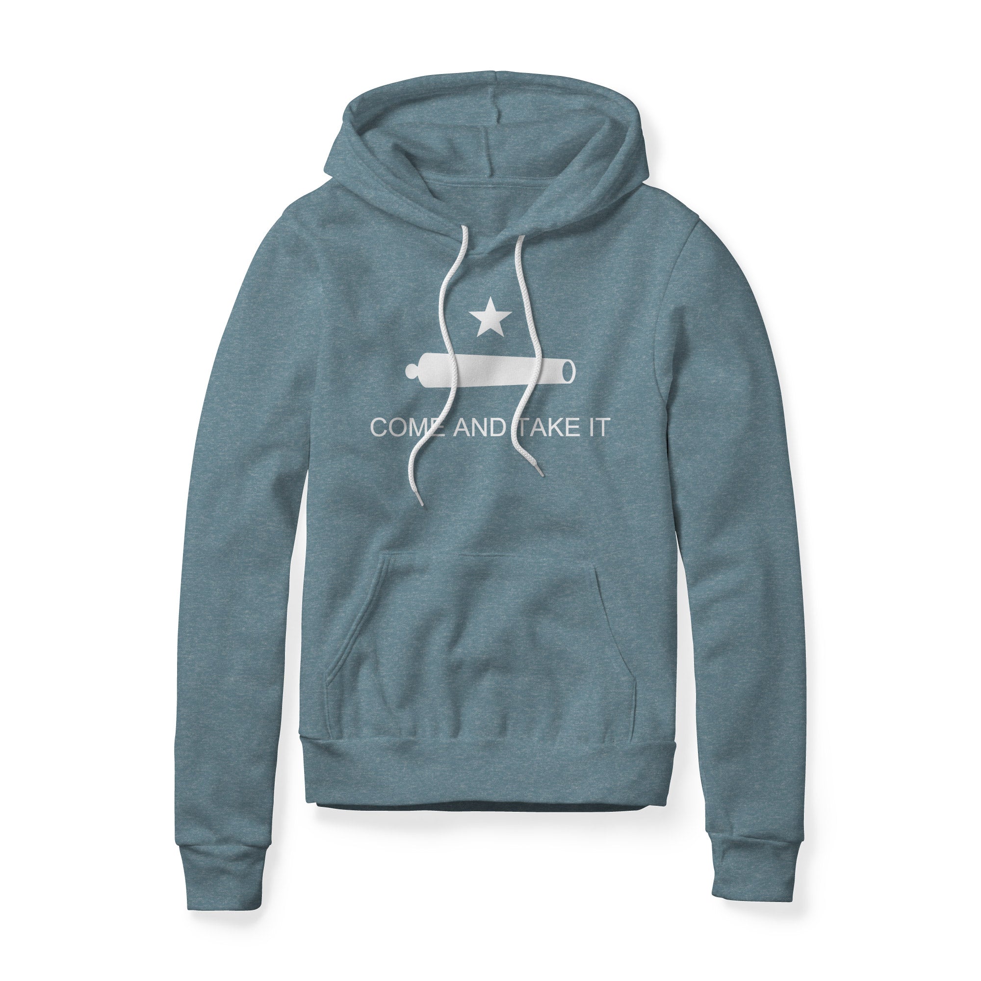 Come And Take It Cannon Fleece Hoodie - White