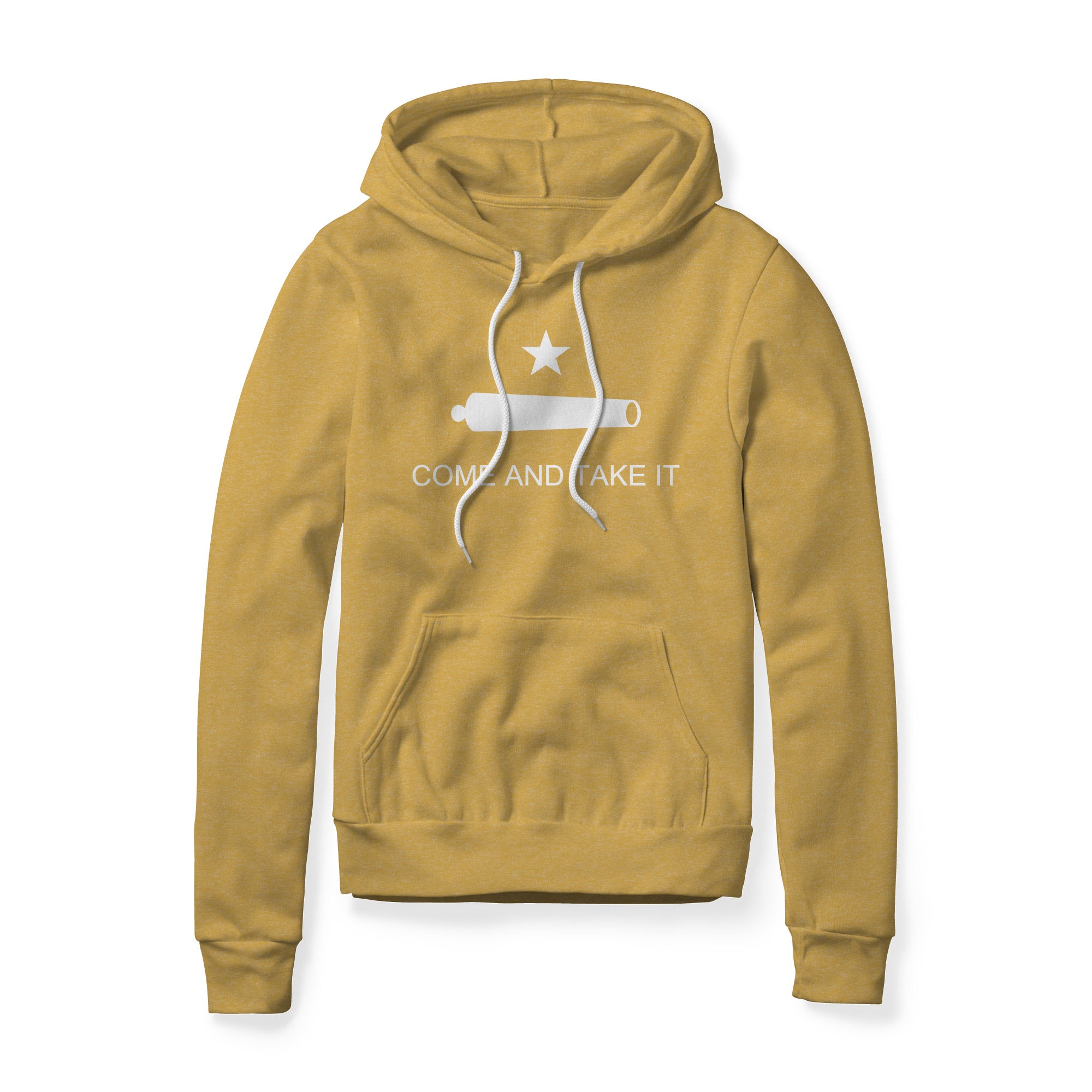Come And Take It Cannon Fleece Hoodie - White